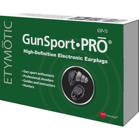 Etymotic GSP-15 Gun Sport Pro -Electronic Protect/Enhance ER125-GSP15BN